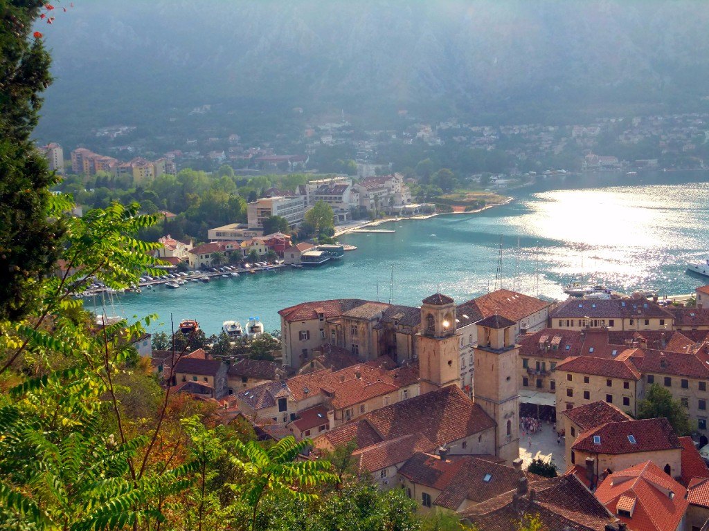 Utsikt över Kotor Montenegro - favoritländer