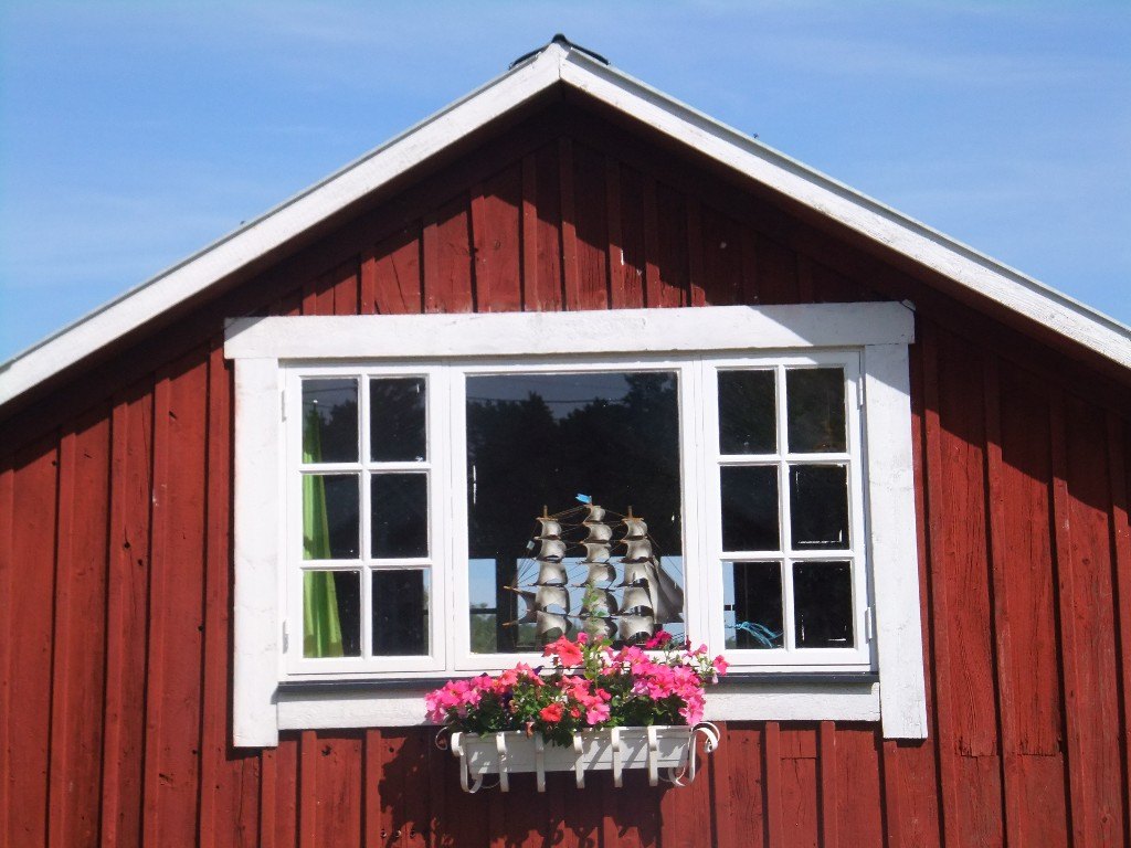 Fönster i Bönhamn Höga kusten