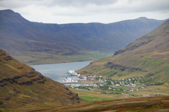 Seyðisfjörður vägar på Island