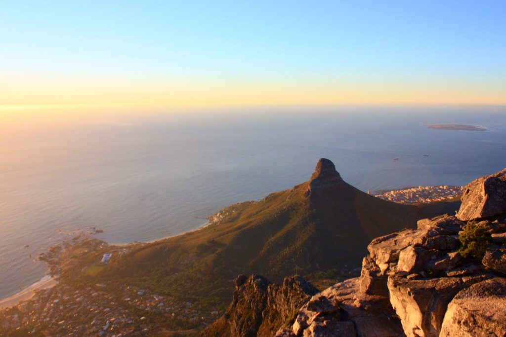 solnedgångar i Kapstaden
