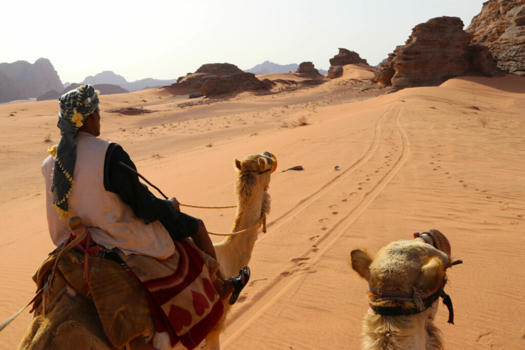 rida kamel i Wadi Rum