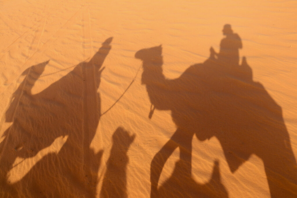 rida kamel i Wadi Rum