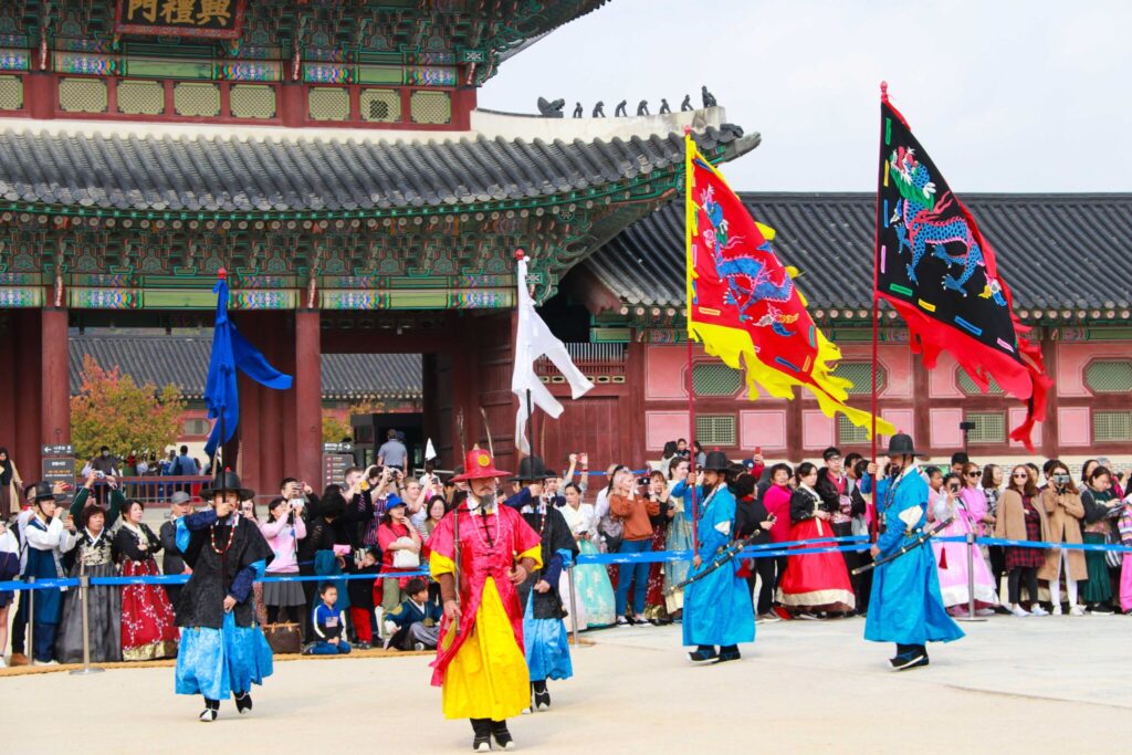 Palatsen i Seoul vaktavlösning