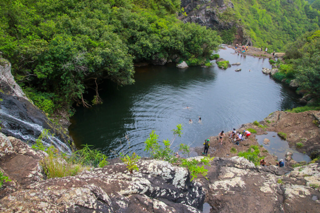 Vandring längs Tamarind Falls